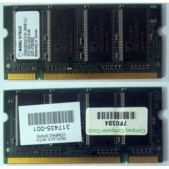 Модуль памяти 256MB DDR Memory SODIMM в Энгельсе, DDR266 (PC2100) в Энгельсе, CL2 в Энгельсе, 200-pin в Энгельсе, p/n: 317435-001 (для ноутбуков Compaq Evo/Presario) - Энгельс